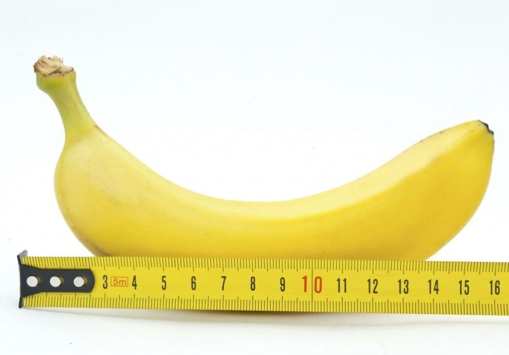 meranie veľkosti penisu na príklade banánu